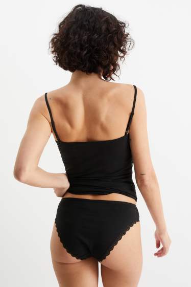 Women - Multipack of 4 - briefs - black