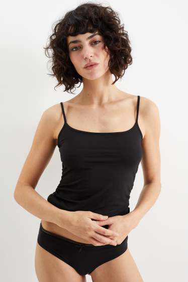 Femmes - Lot de 3 - culottes - noir