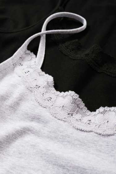 Femmes - Lot de 2 - caracos - noir / gris