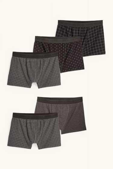 Herren - Multipack 5er - Trunks - dunkelgrau