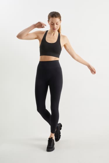 Dames - Legging - naadloos - LYCRA® - zwart