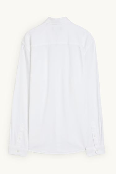 Herren - Oxford Hemd - Regular Fit - Button-down - weiß