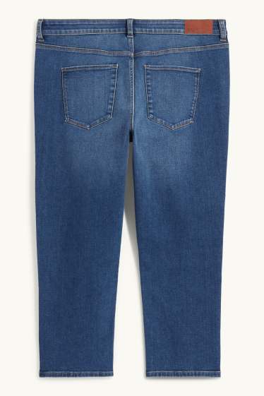 Damen - Capri Jeans - Mid Waist - Slim Fit - jeansblau