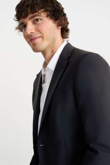 Uomo - Giacca coordinabile - regular fit - Flex - misto lana vergine - blu scuro