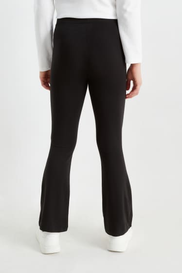 Bambine - Confezione da 2 - leggings - nero