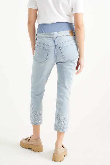 Dona - Texans de maternitat - slim jeans - texà blau clar