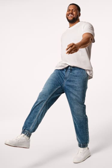 Men - Tapered jeans - Flex jog denim - LYCRA® - denim-dark blue