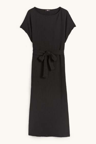 Femei - Rochie-tricou - negru