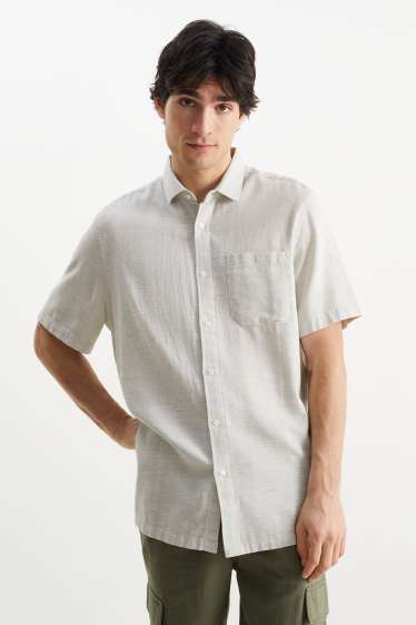 Men - Shirt - regular fit - Kent collar - mint green