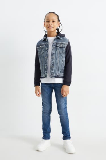 Kinderen: jongens - Skinny jeans - jeansblauw