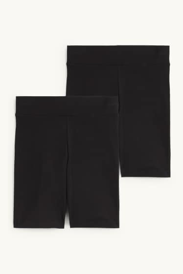 Femmes - Lot de 2 - short cycliste basique - noir