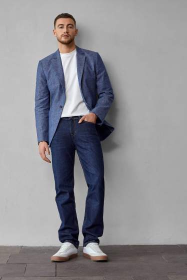 Hommes - Straight jean - jean bleu foncé
