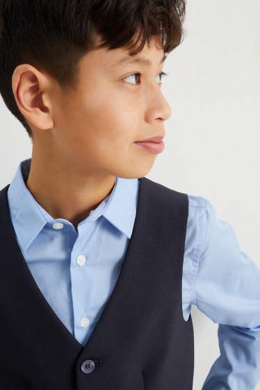 Kinderen: jongens - Gilet uit het combi-systeem - stretch - LYCRA® - donkerblauw