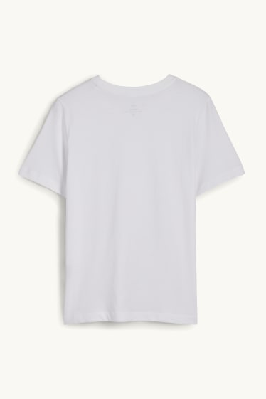 Damen - Basic-T-Shirt - weiß