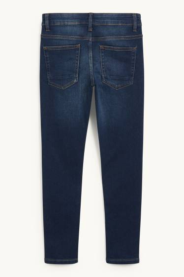Kinderen: jongens - Skinny jeans - jog denim - jeansdonkerblauw