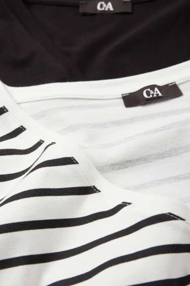 Damen - Multipack 2er - T-Shirt - Stretch - LYCRA® - weiss