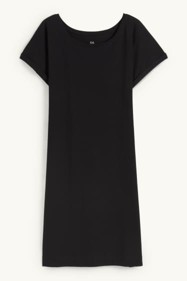 Dona - Vestit bàsic estil samarreta - negre