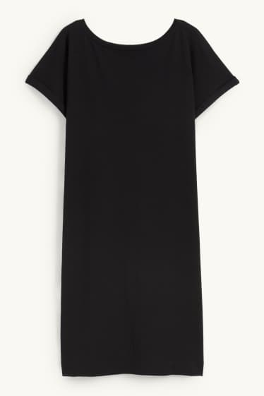 Dona - Vestit bàsic estil samarreta - negre