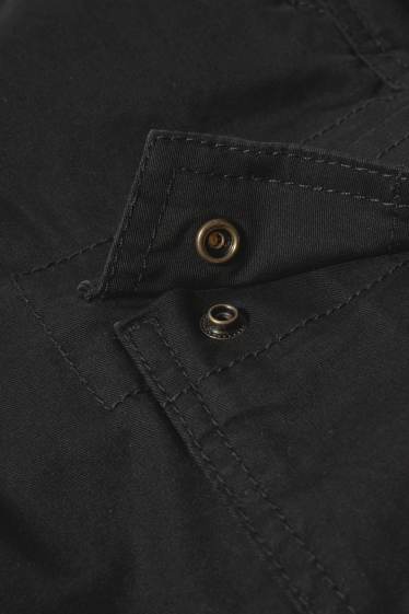 Herren - Cargohose - Tapered Fit - LYCRA® - schwarz