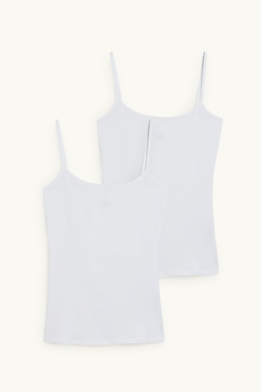 Women - Multipack of 2 - basic top - white / white