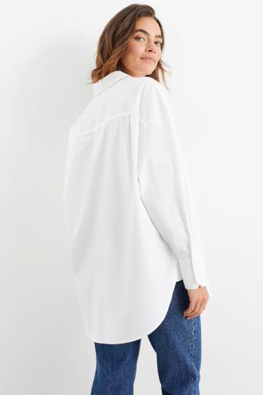 Damen - Bluse - weiß