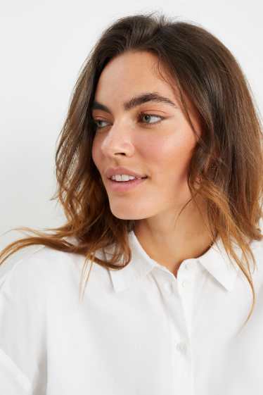 Damen - Bluse - weiß