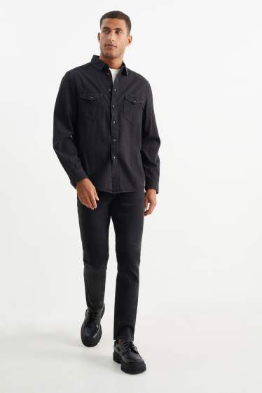 Hommes - Premium Denim by C&A - slim jean - noir