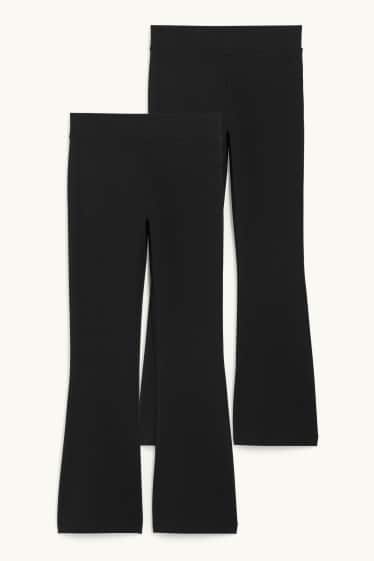 Bambine - Confezione da 2 - leggings - nero