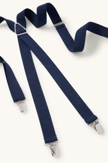 Men - Braces - dark blue