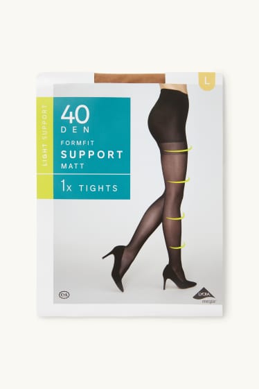 Damen - Feinstrumpfhose - 40 DEN - beige