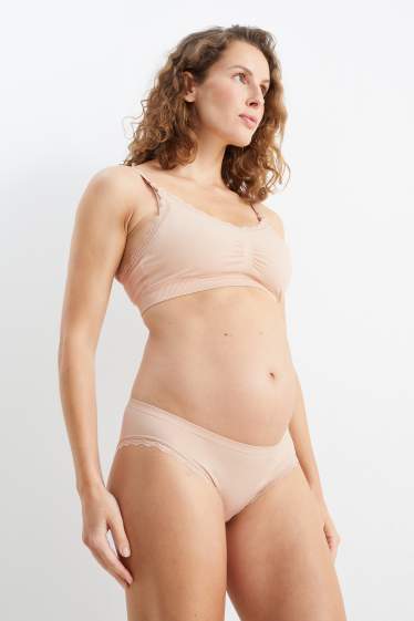 Women - Multipack of 2 - maternity briefs - light beige