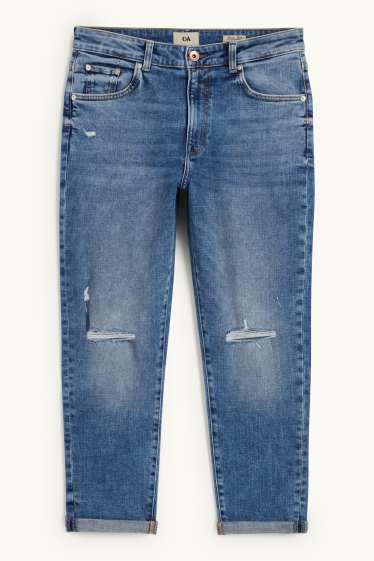 Femmes - Boyfriend jean - mid waist - jean bleu