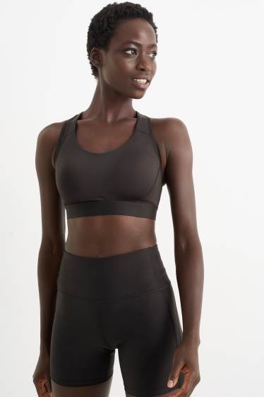 Damen - Funktions-BH - wattiert - 4 Way Stretch - schwarz