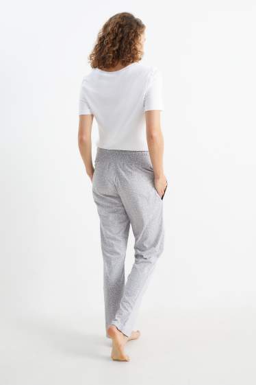 Donna - Pantaloni pigiama premaman - a pois - grigio