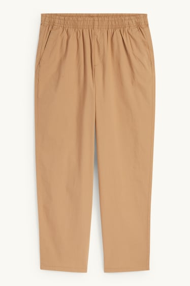 Pánské - Kalhoty chino - tapered fit - béžová