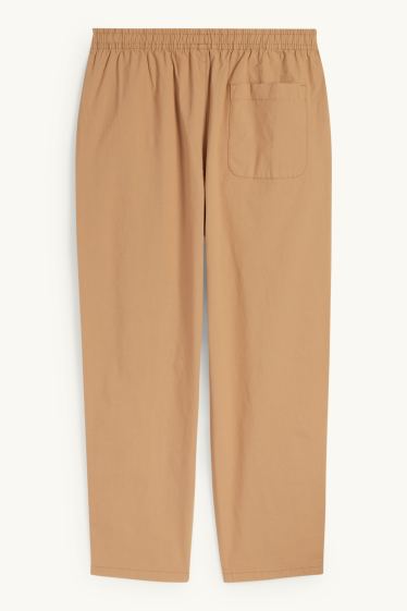 Pánské - Kalhoty chino - tapered fit - béžová