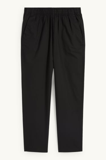 Pánské - Kalhoty chino - tapered fit - černá