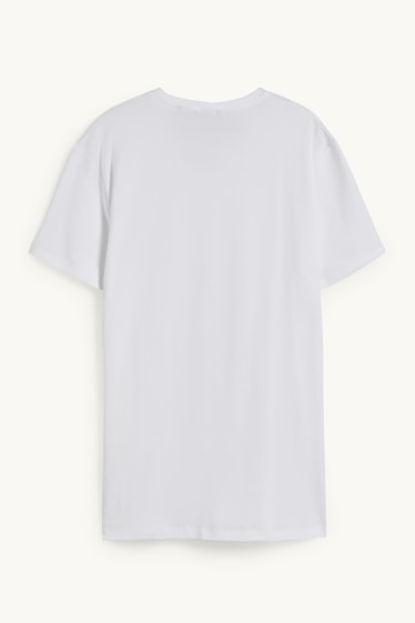Mężczyźni - T-shirt - Flex - slim fit - biały