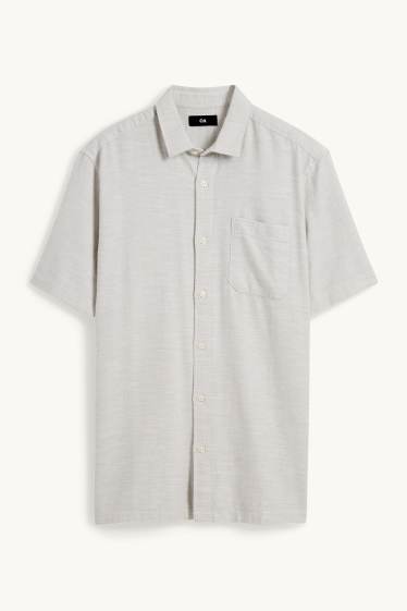 Men - Shirt - regular fit - Kent collar - mint green