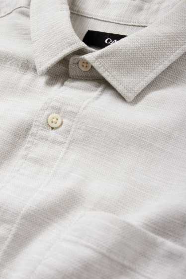 Men - Shirt - regular fit - Kent collar - mint green