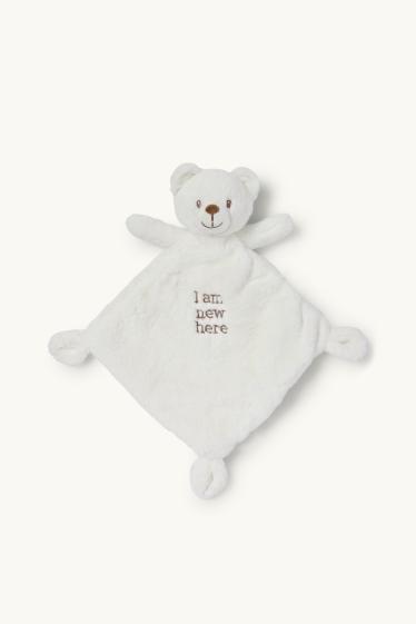 Unisexe - Ourson - doudou bébé - blanc