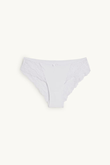 Damen - Slip - weiß