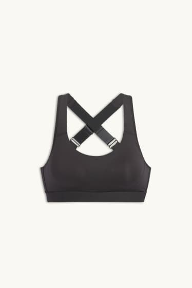 Damen - Funktions-BH - wattiert - 4 Way Stretch - schwarz