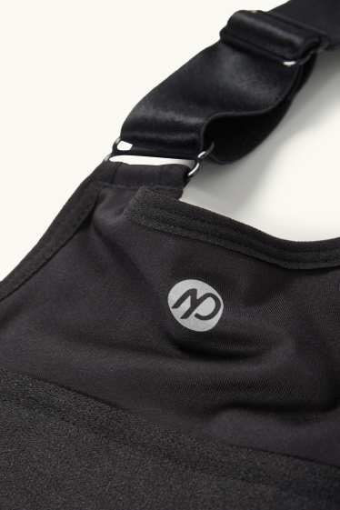 Damen - Funktions-BH - wattiert - 4 Way Stretch - schwarz