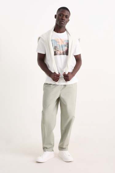 Heren - Chino - tapered fit - grijs