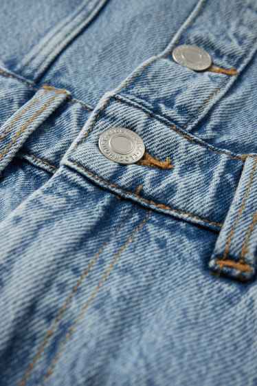 Damen - Jeans-Bandeau-Kleid - helljeansblau