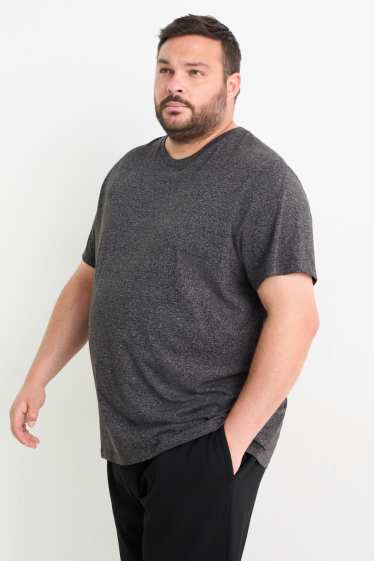 Herren - T-Shirt - schwarz-melange