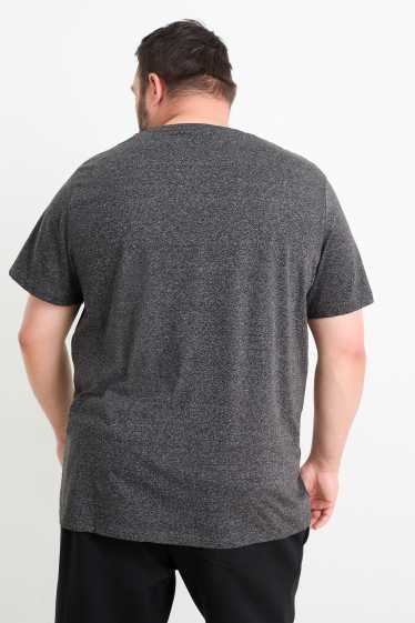 Herren - T-Shirt - schwarz-melange