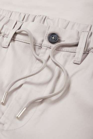 Heren - Joggingbroek - tapered fit - grijs