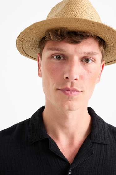 Uomo - Cappello di paglia - beige